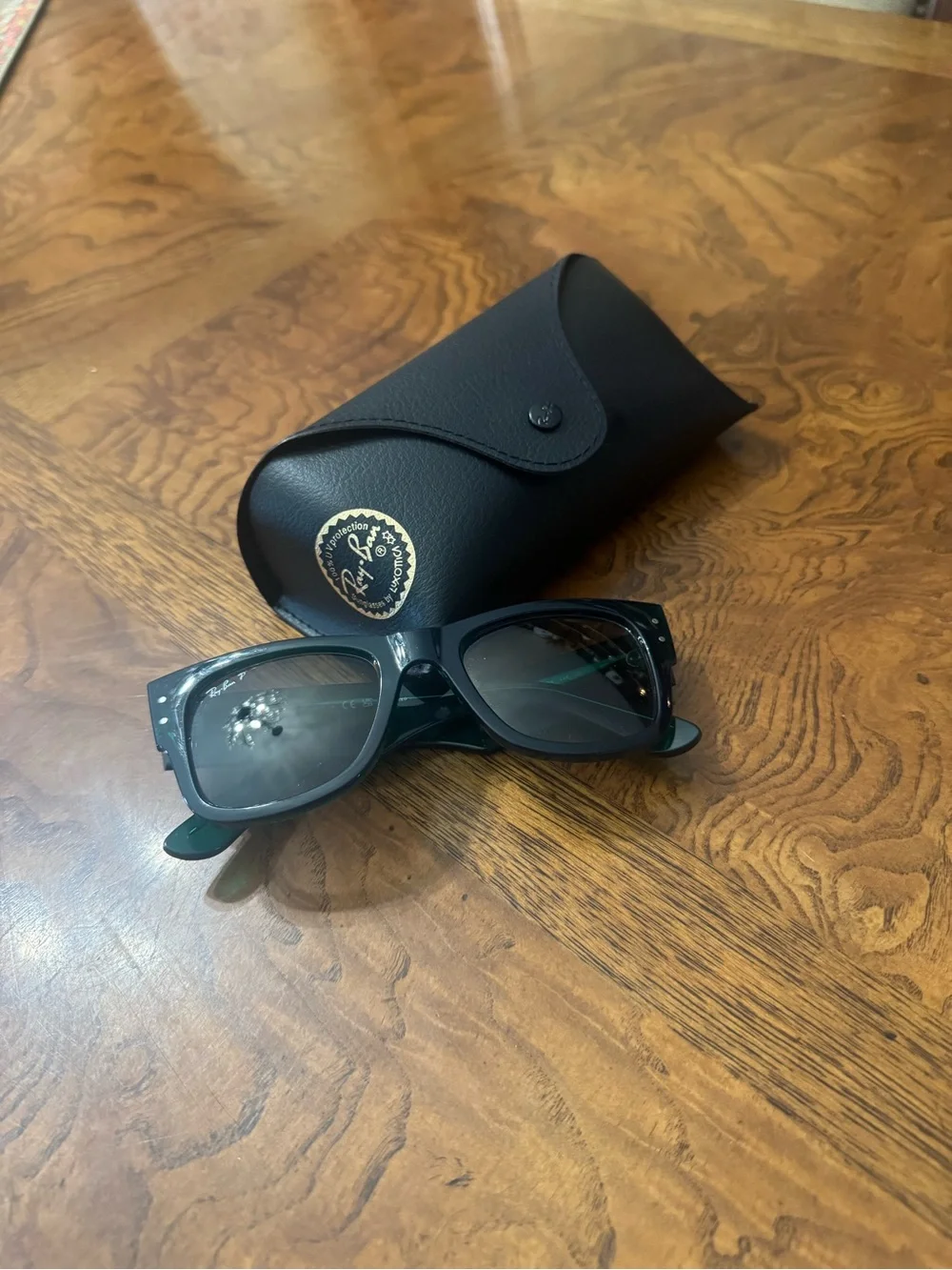 Green Ray Ban Mega Wayfarer RB0840S 0840 Gray Lens Size 51/21